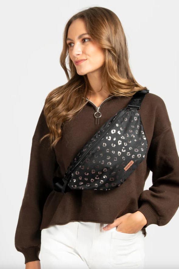 Louisville reversible waist / shoulder bag - Brown Iridescent