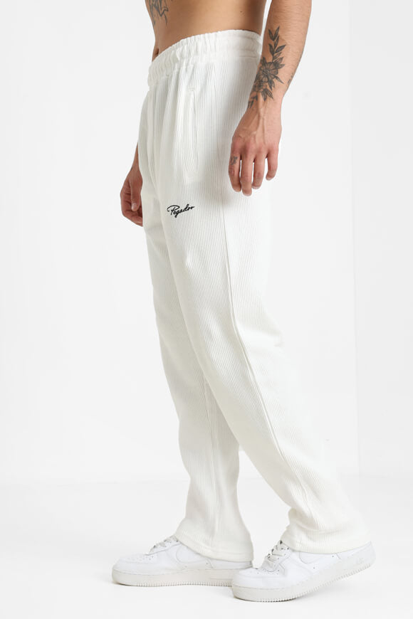 Structured fabric trousers - Washed Warm White