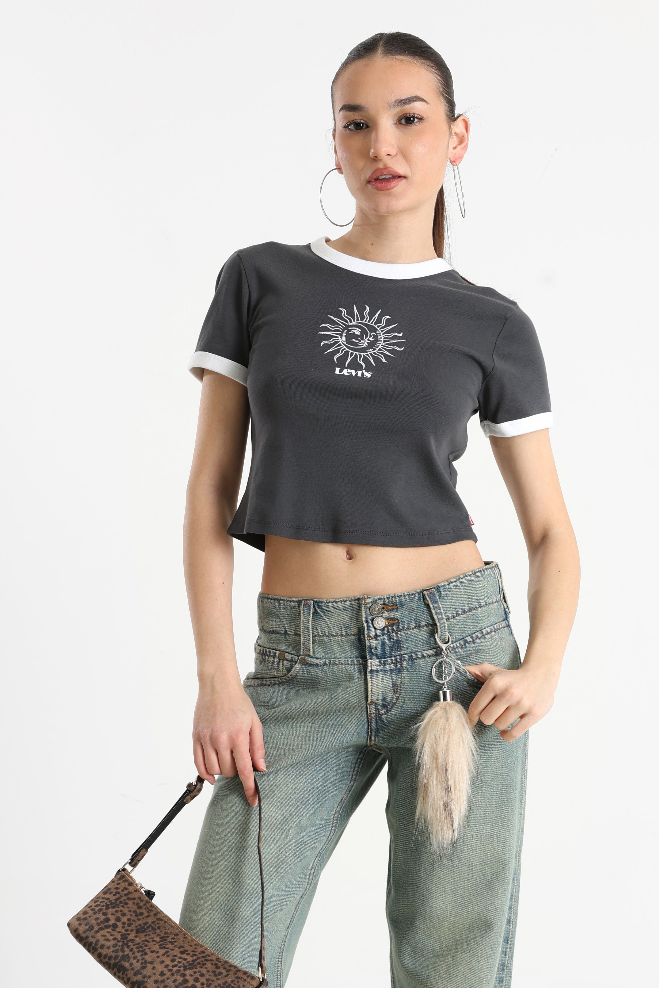 Crop T-Shirt - Anthracite