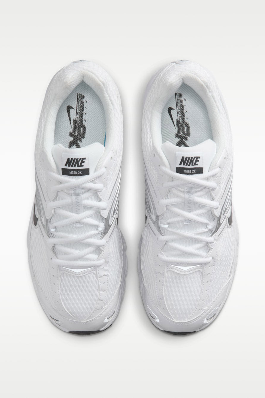 Air Max Moto 2K Sneaker - White + Metallic Silver