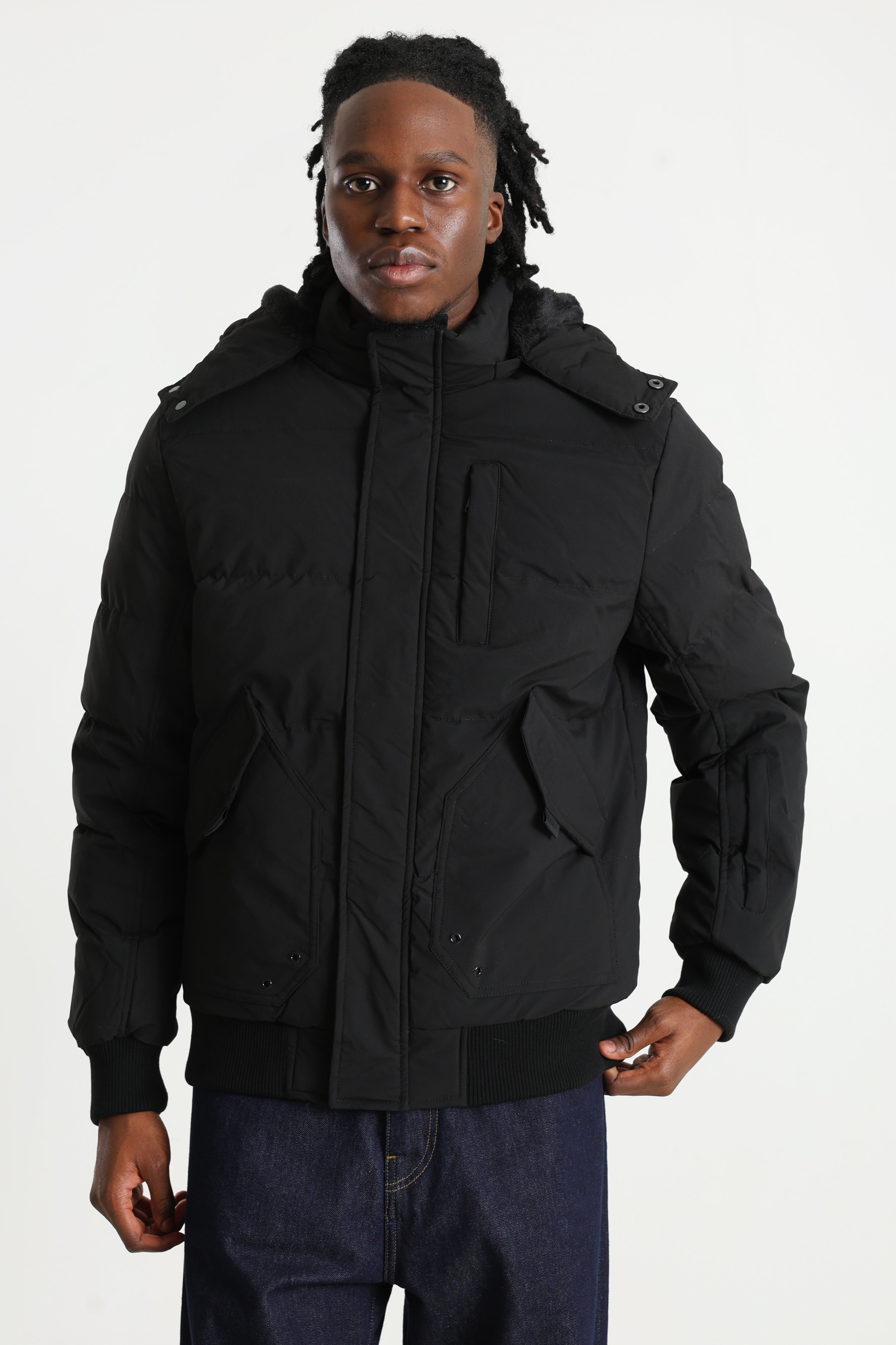 Bomber doublé - Noir