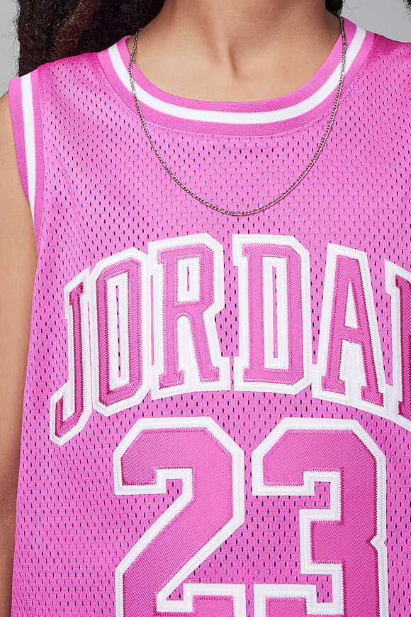 Débardeur en mesh - Fire Pink + White