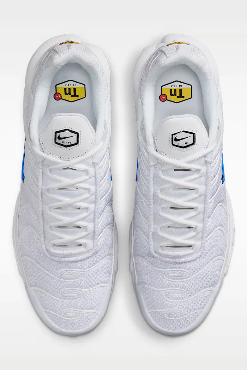 Air Max Plus Sneaker - White + Blue Crystal + Black