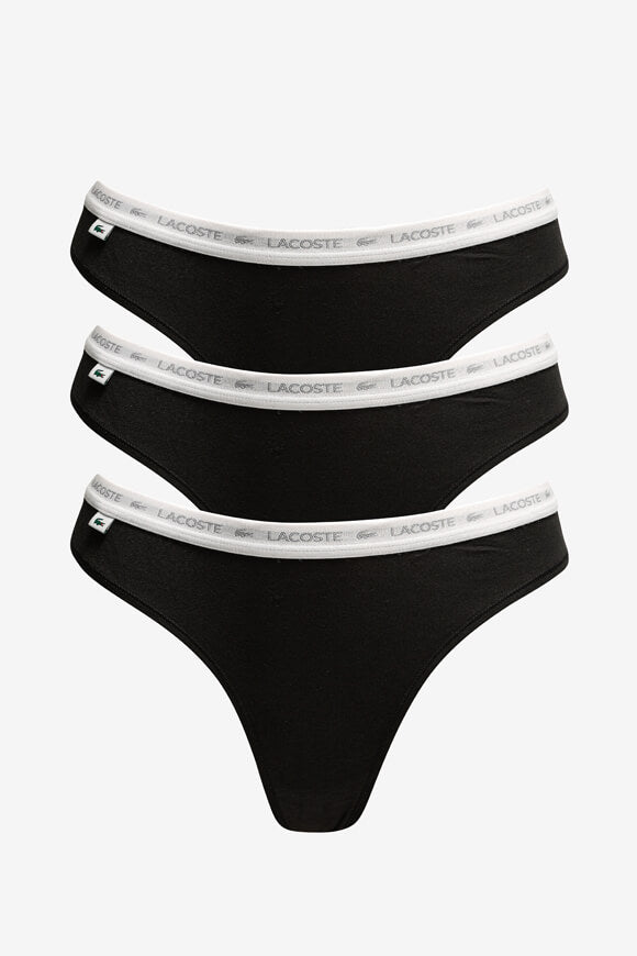 Three-pack of thongs - black