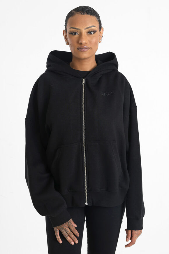 Giacca con cappuccio oversize - Nero