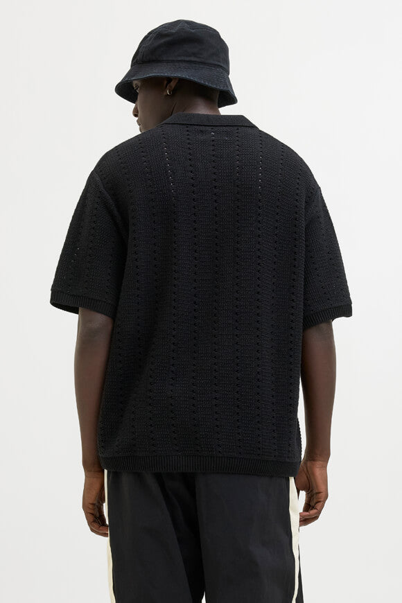 JORPAROS polo en tricot - Black