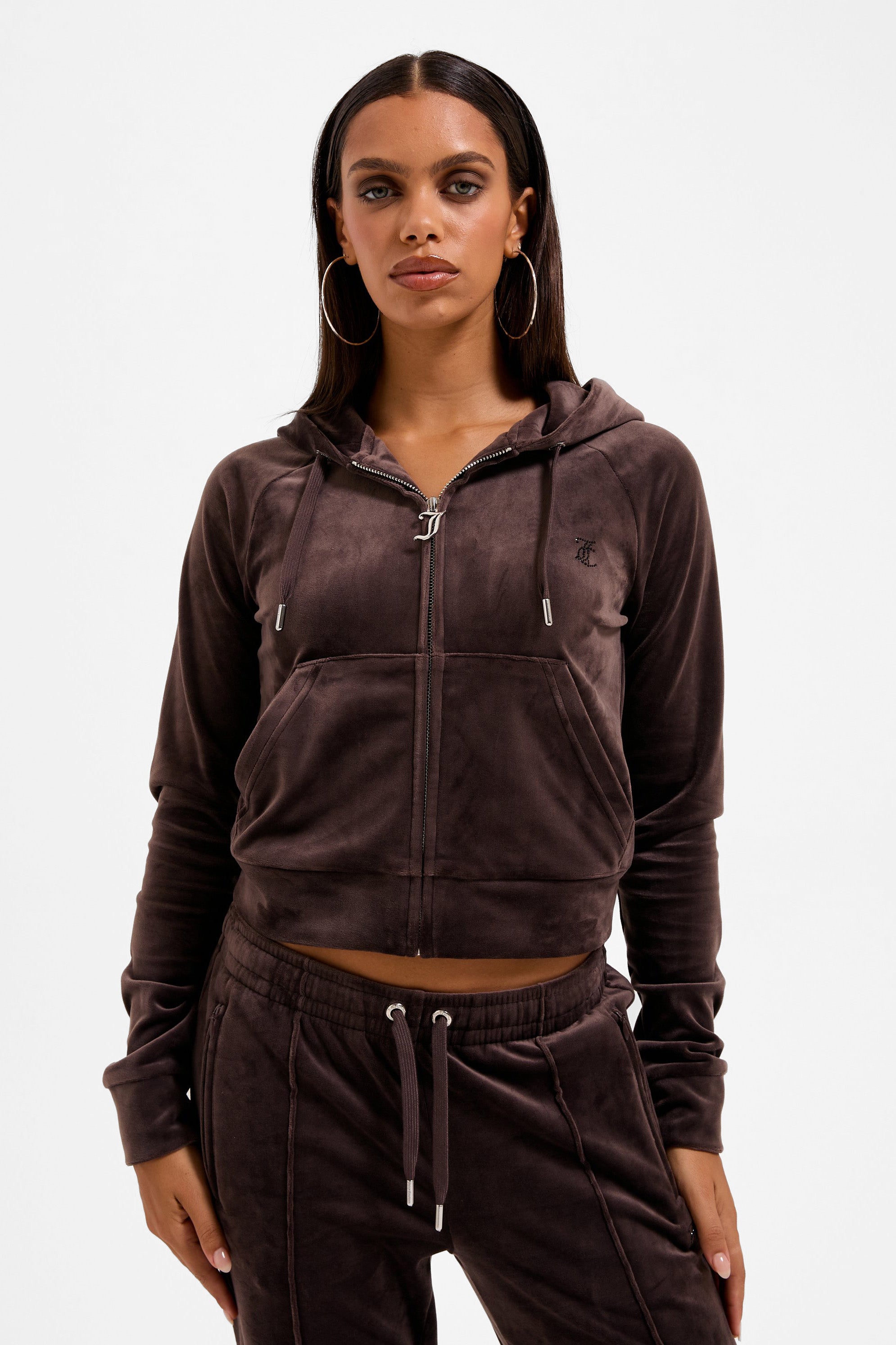 Madison velvet crop jacket - Java