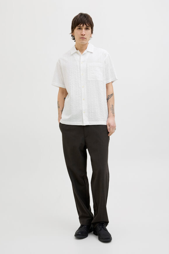 JPRCCEASTON Oversize Hemd aus Seersucker - White