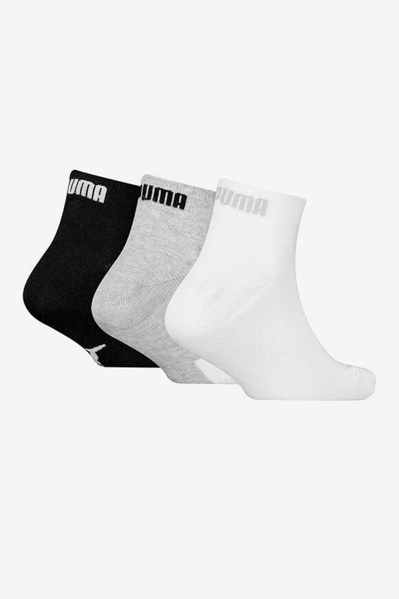 Dreierpack Socken - White + Grey + Black
