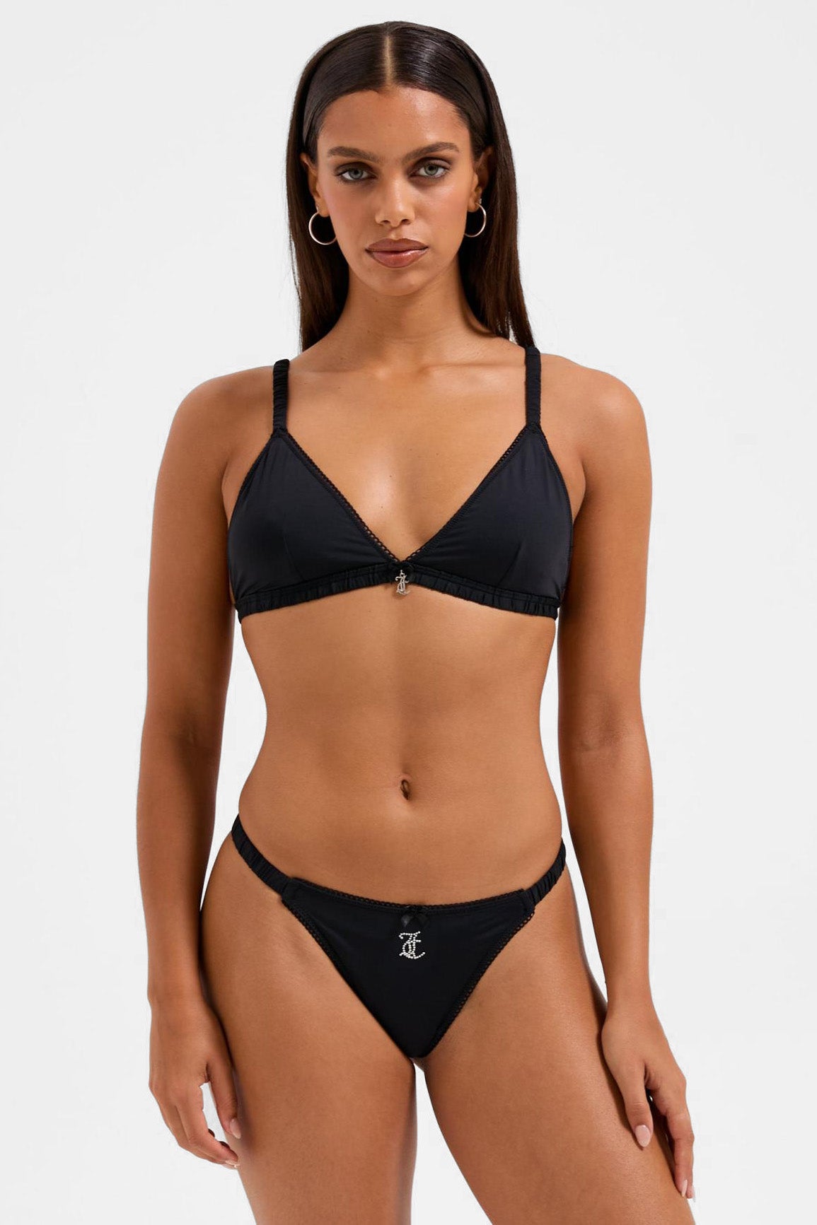 Dreierpack Strings - Leopard + Black + Pink