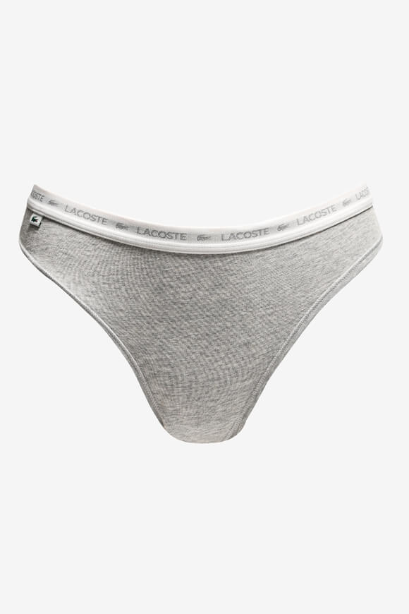 Three-pack strings - Black + White + Silver Heather