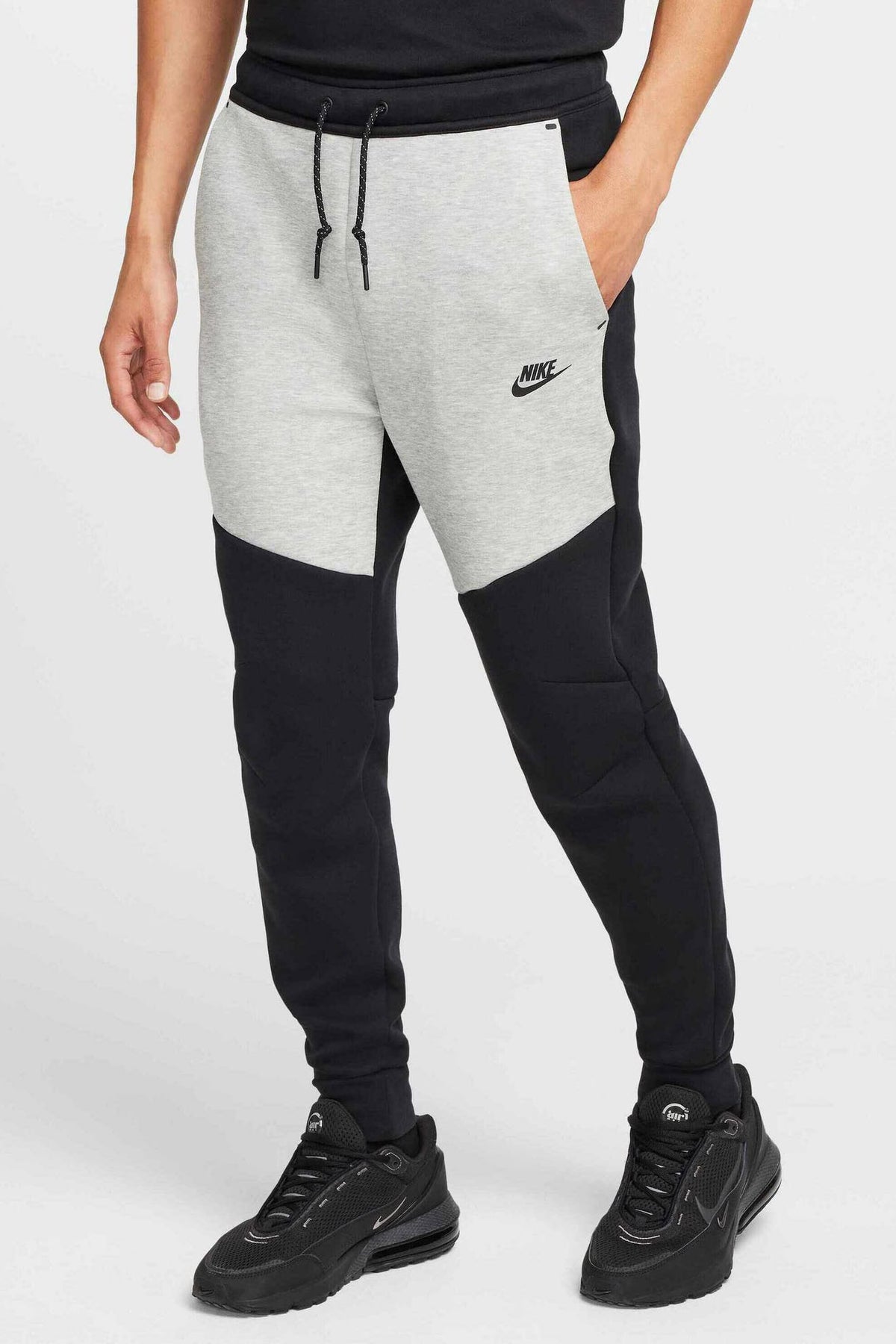 Sportswear Tech Fleece pantalon en sweat - Black + Heather Grey