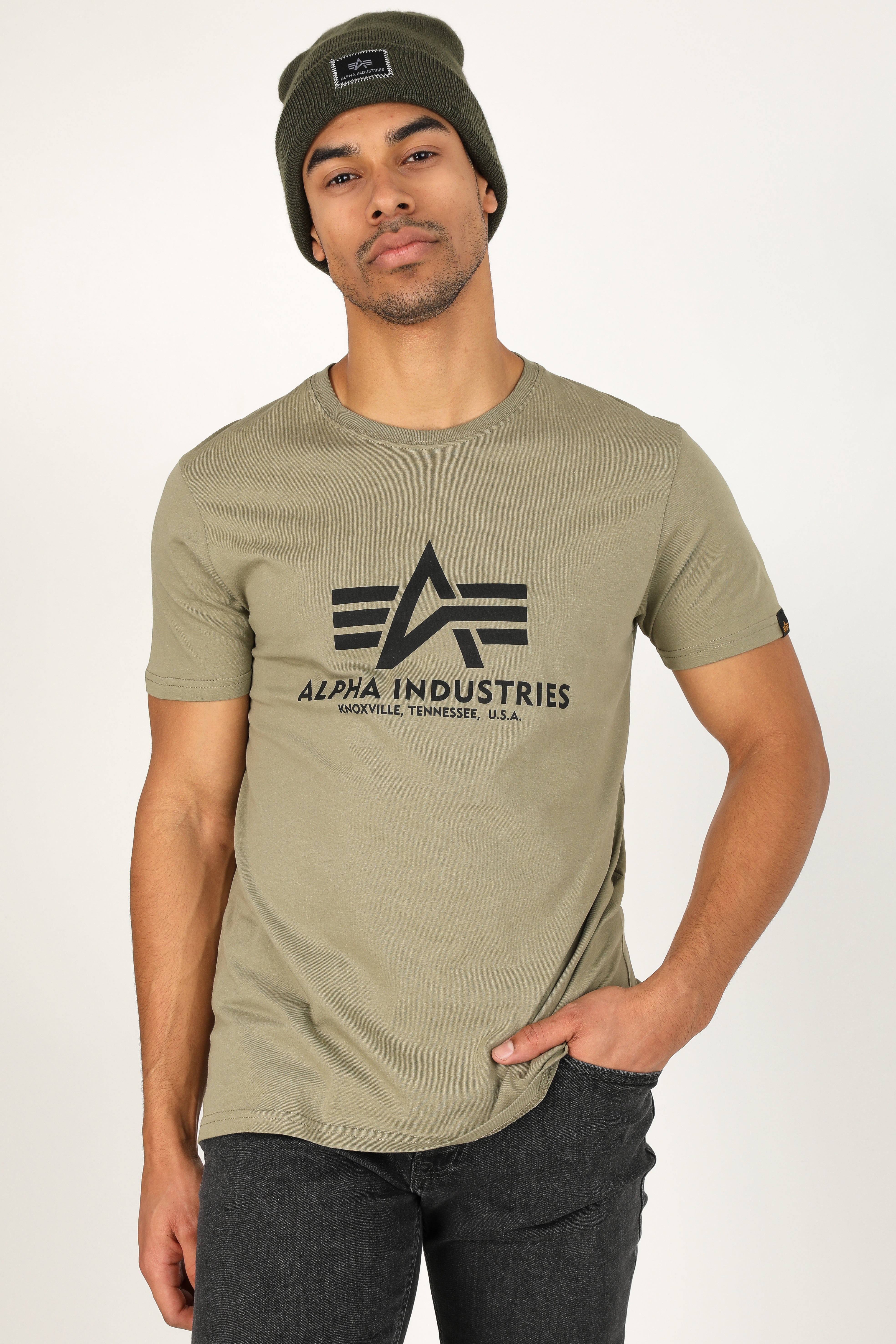 T-Shirt - Olive + Black