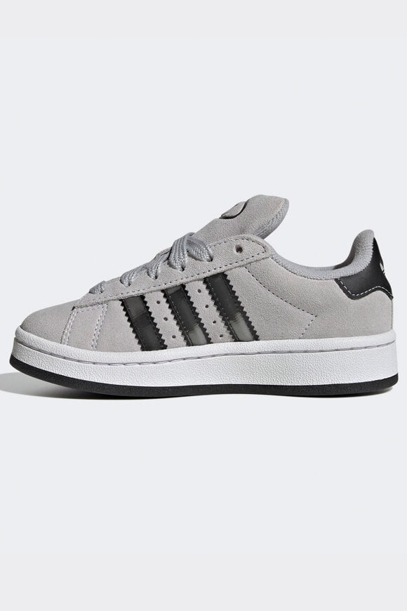 Campus 00s Kids Sneaker - Grey Two + Metallic Silver + Core Black