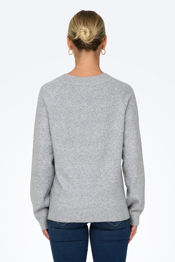 ONLRICA maglione in maglia sottile - Light Grey Melange