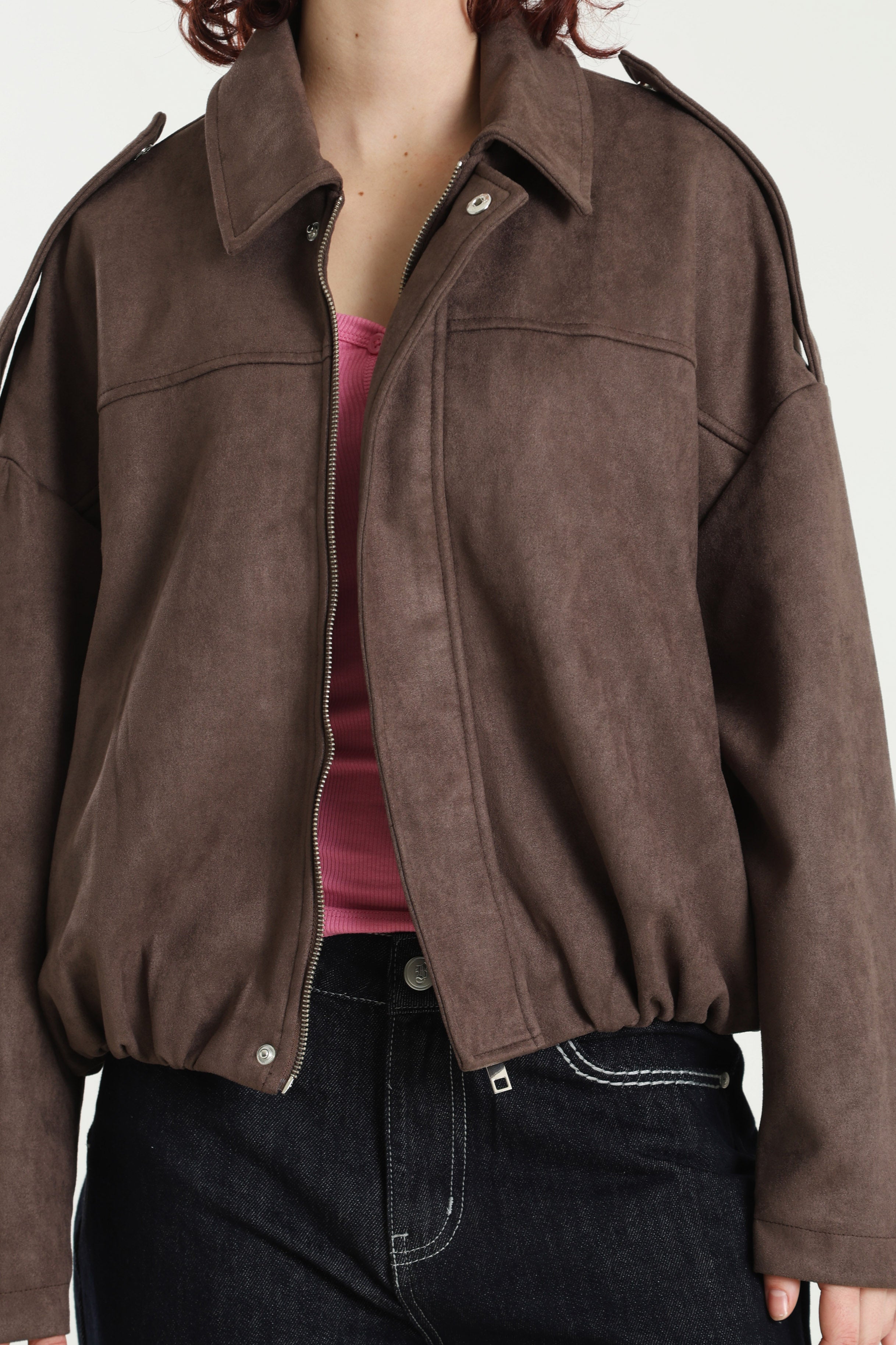 Veste en similidaim - Brown