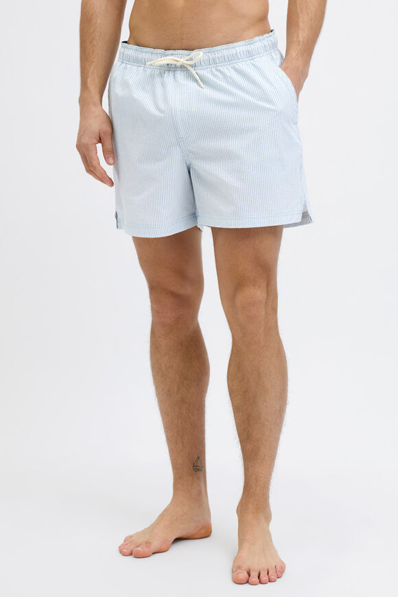 JPSTMAUI Seersucker short de bain - Cashmere Blue