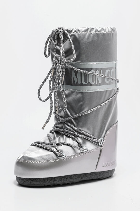 Icon Glance Schneestiefel in Satin-Optik - Silver
