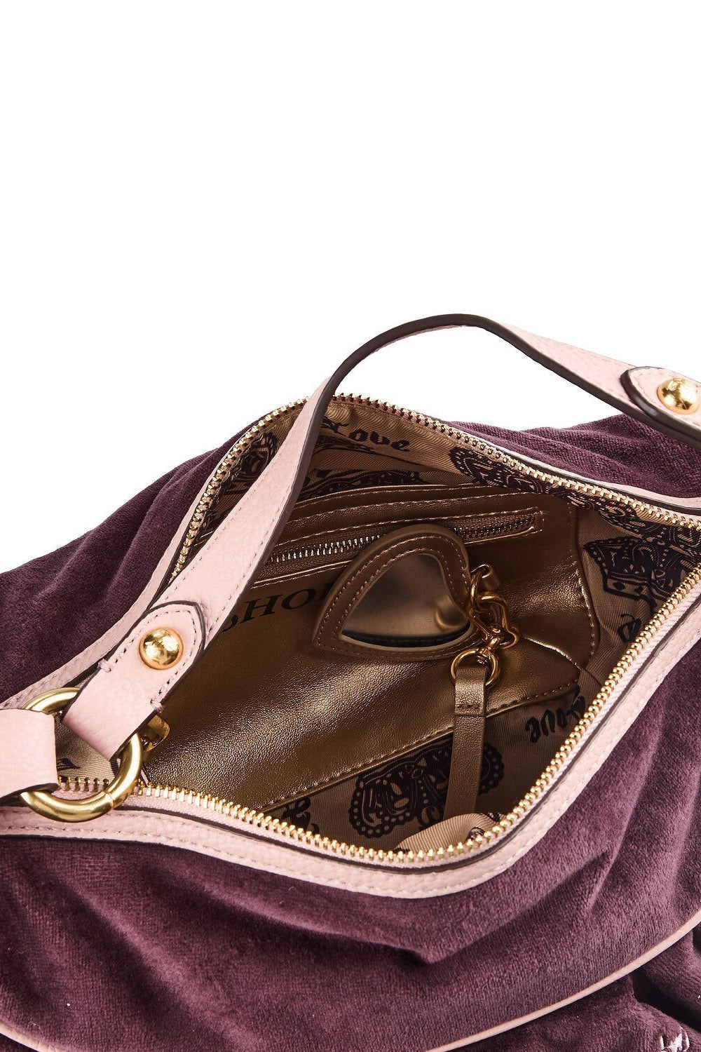 Sac à main en velours - Aubergine