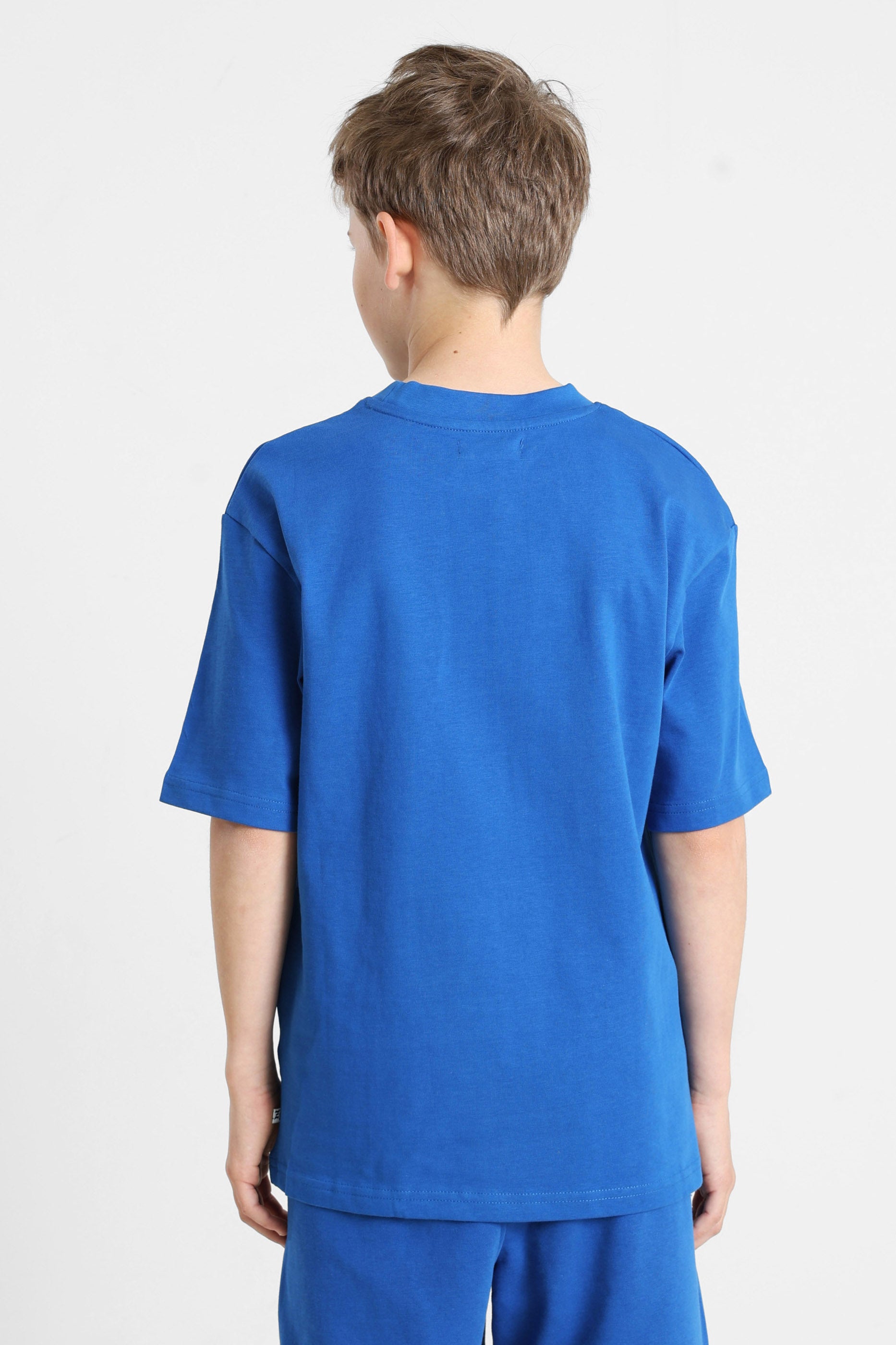 T-shirt ampia - Blu reale