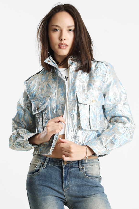 Giacca leggera - Blu + Argento