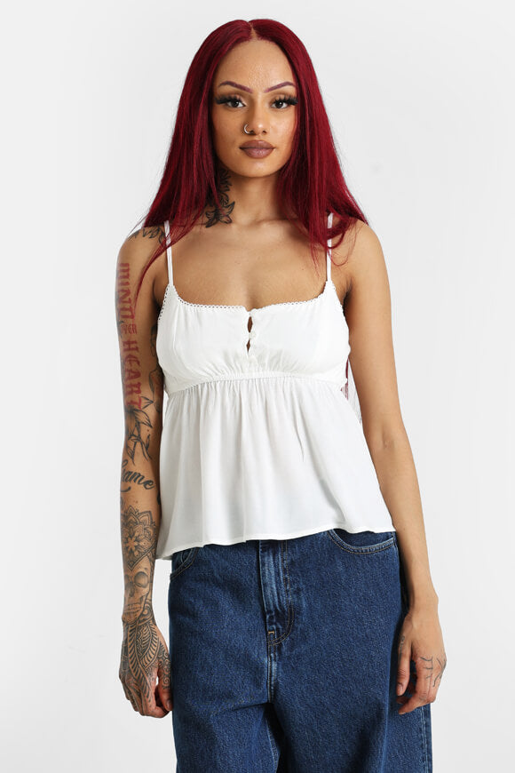 Top con cinturino - Ecru