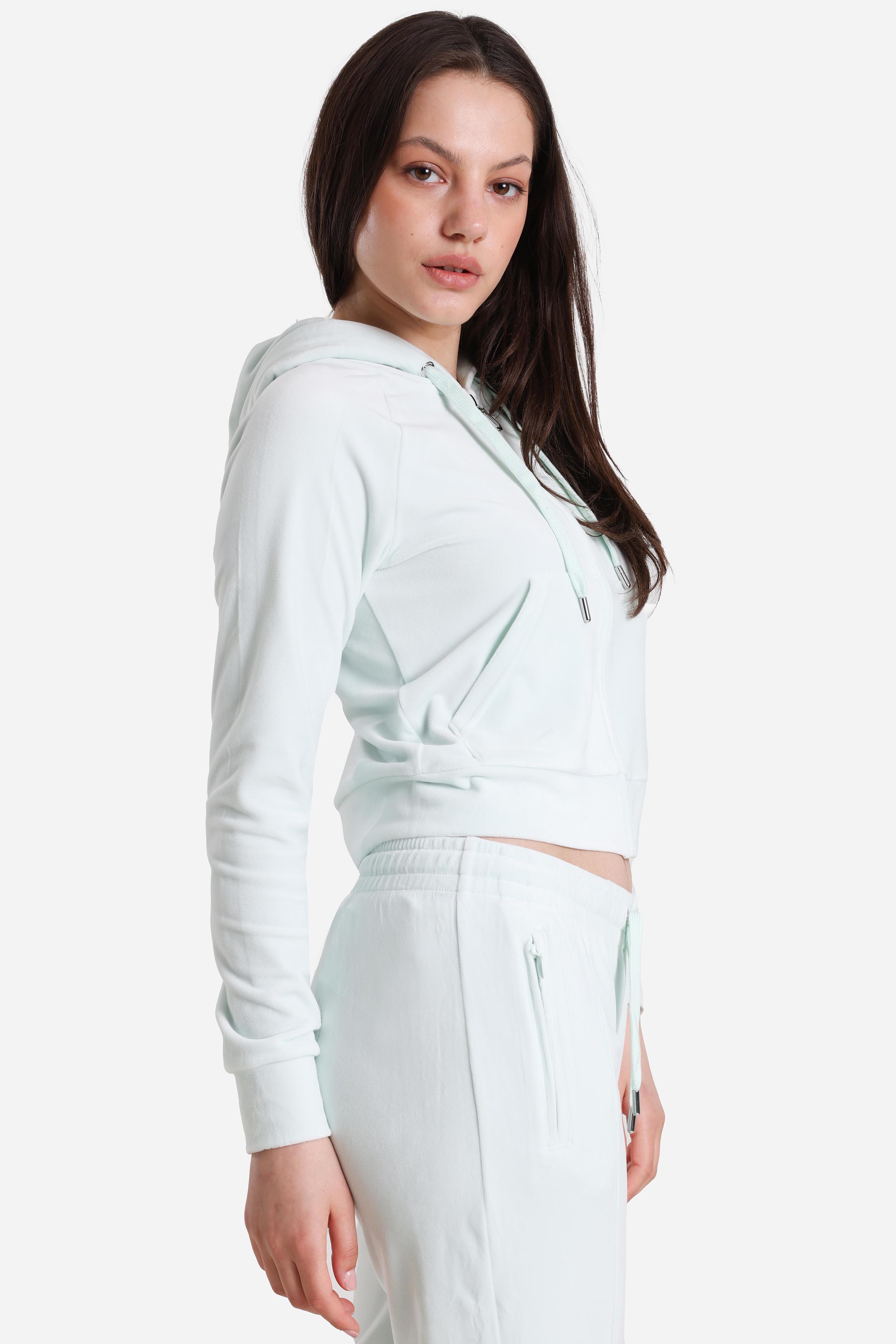 Madison veste courte en velours - Morning Mist