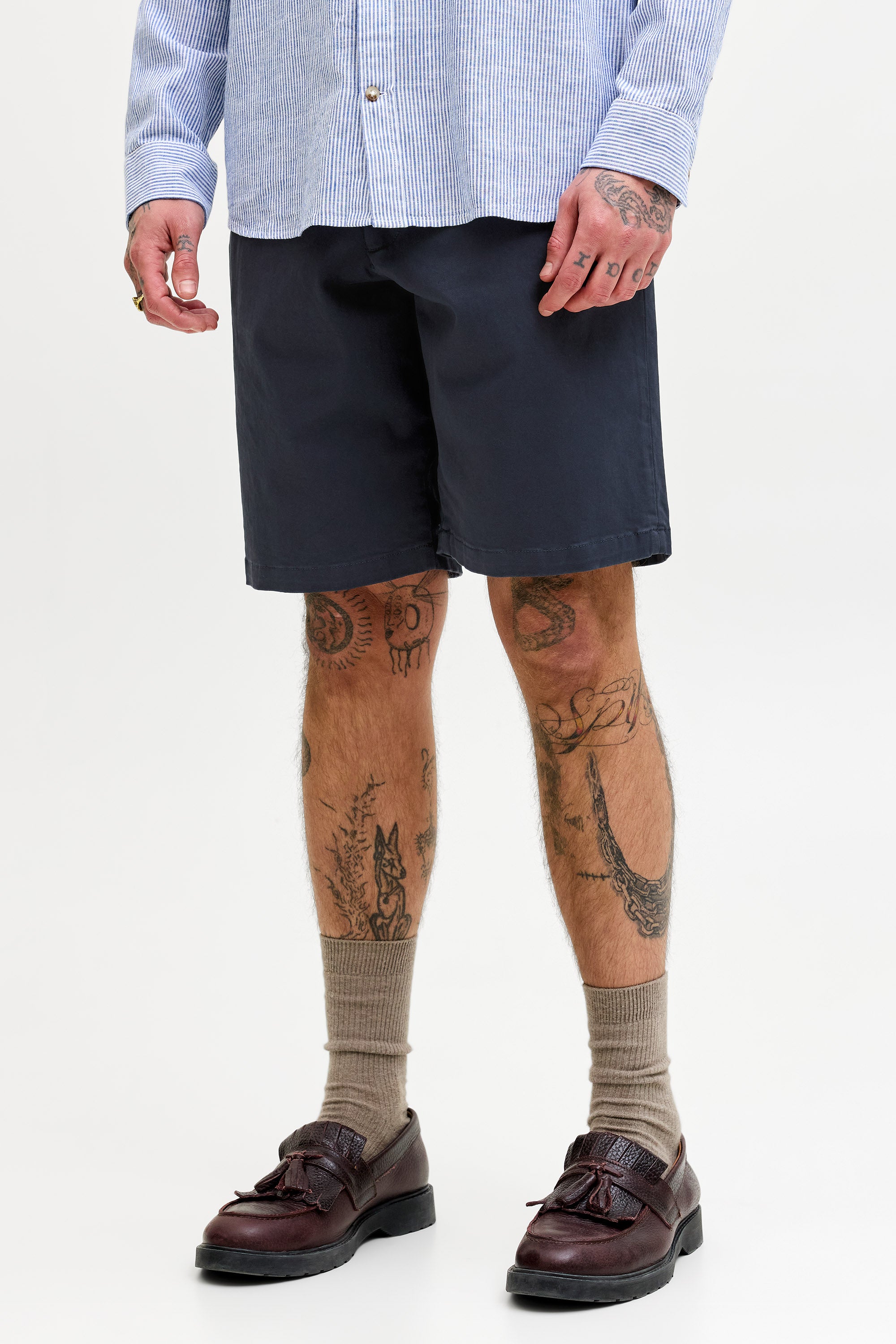 JPSTKARL Chino Shorts - Dark Navy