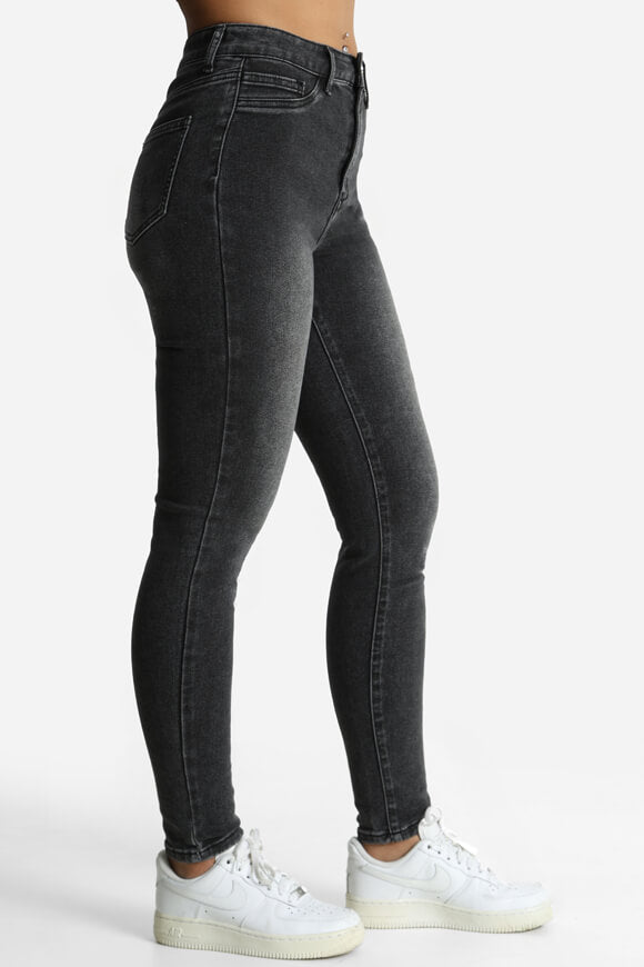 Jeans skinny a vita alta - Nero usato