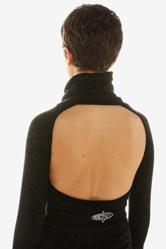 Chenille knit dress - Black