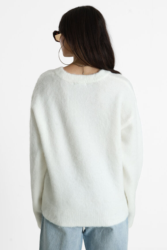 Oversize Strickpullover - Offwhite