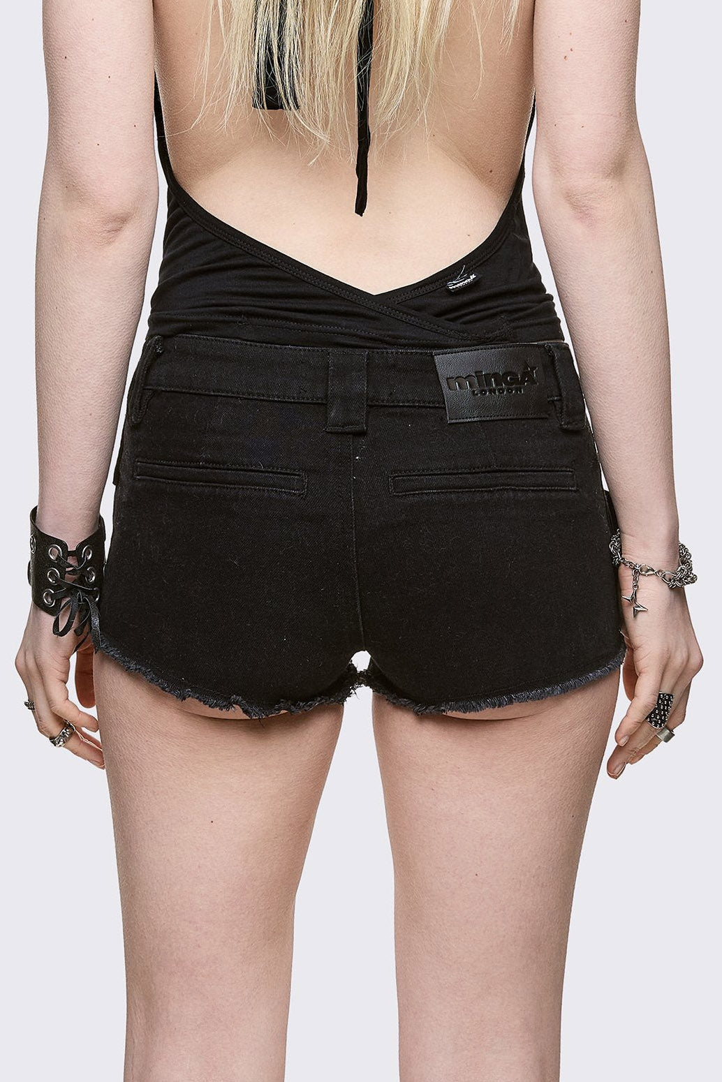 Gia Jeansshorts - Black