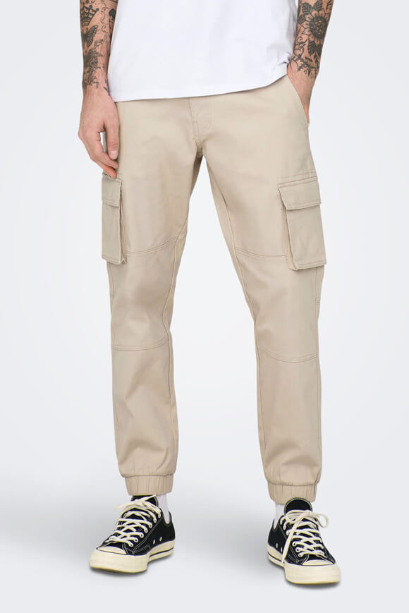 Cam Stage Cuff Cargohose L32 - Silver Lining