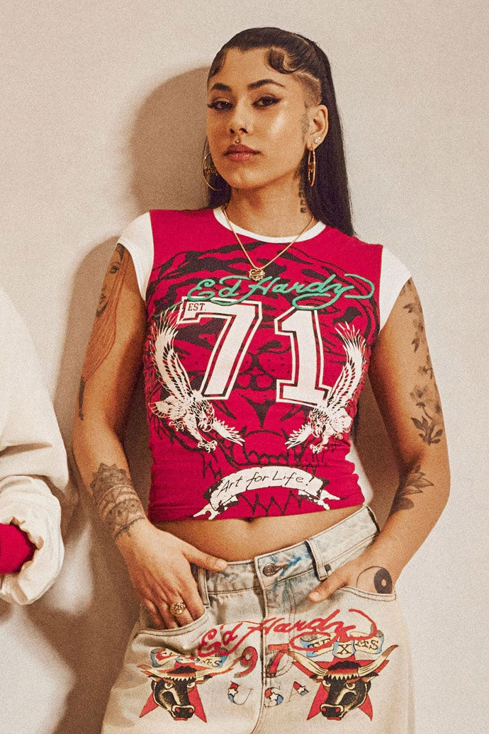 T-Shirt - Red + White