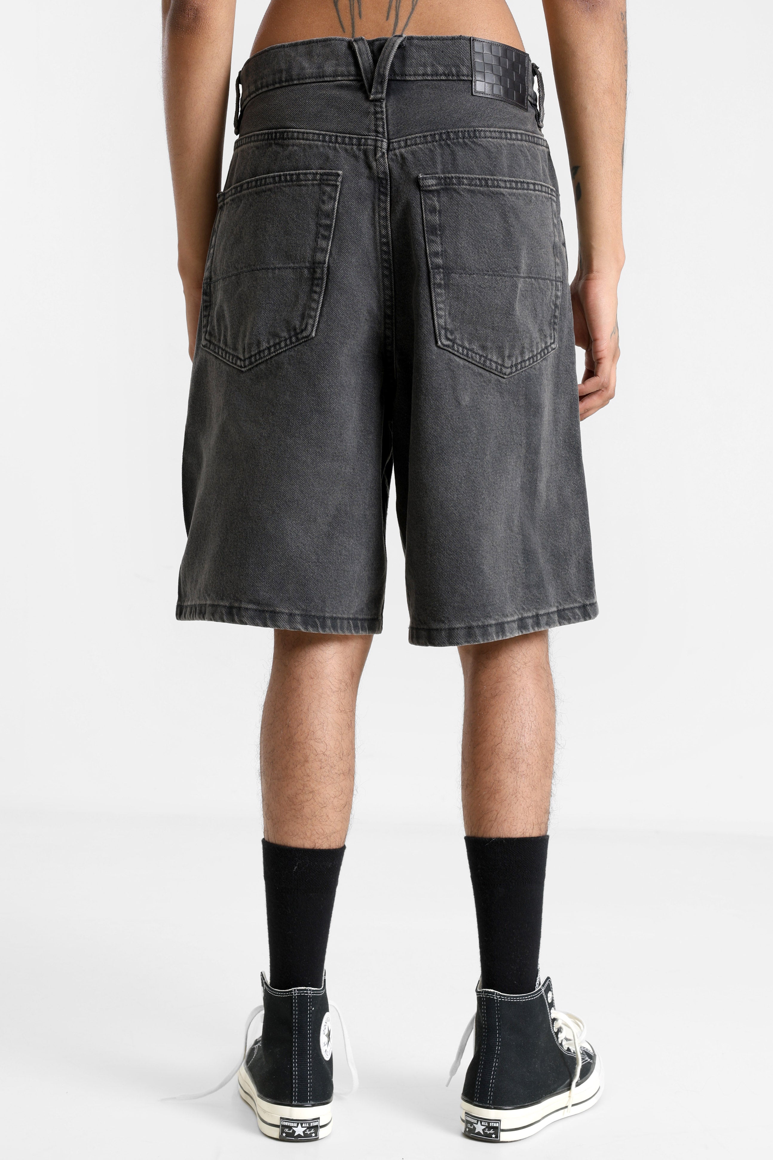 Check-5 bermuda en jean baggy fit - Washed Black