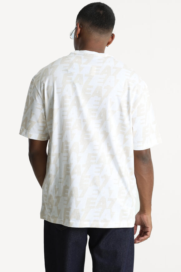 T-shirt - White + Light Beige