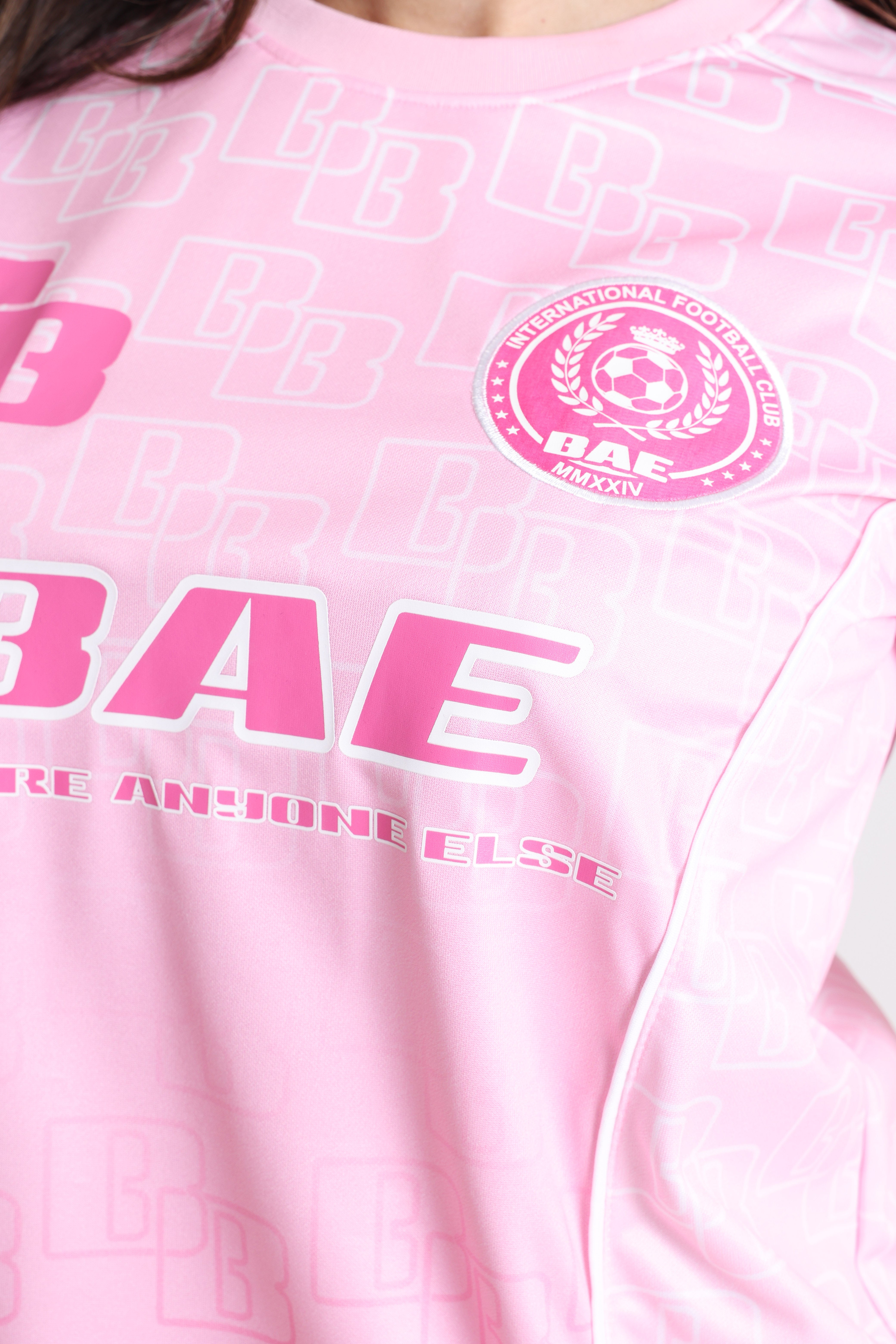 T-shirt in mesh - Rosa