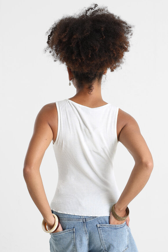 Canotta a coste - Offwhite