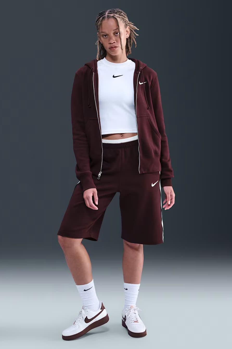 Kapuzensweatjacke - Burgundy Crush