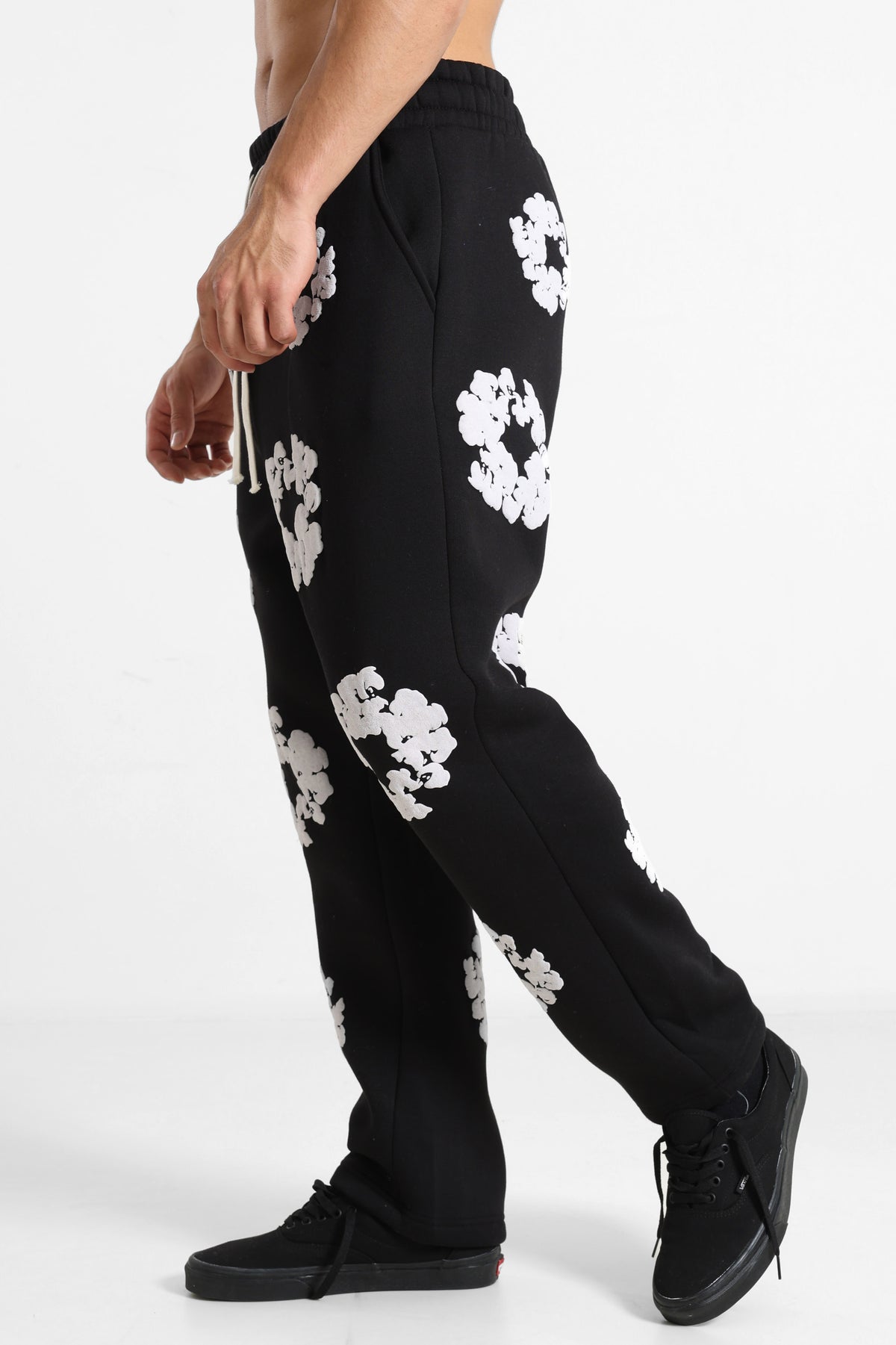 Pantaloni in felpa - Black + White