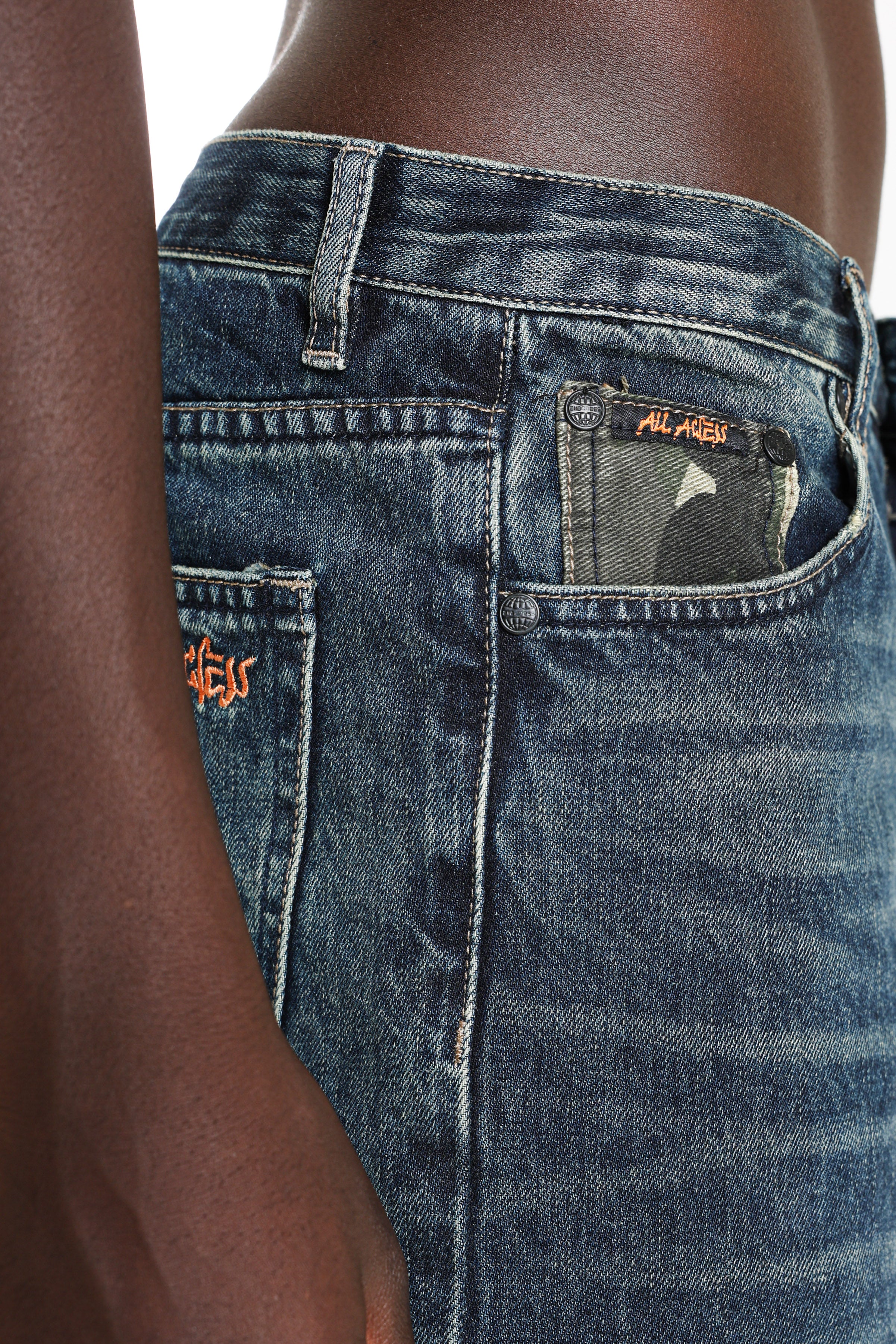 Denim bermuda shorts - Bleu délavé