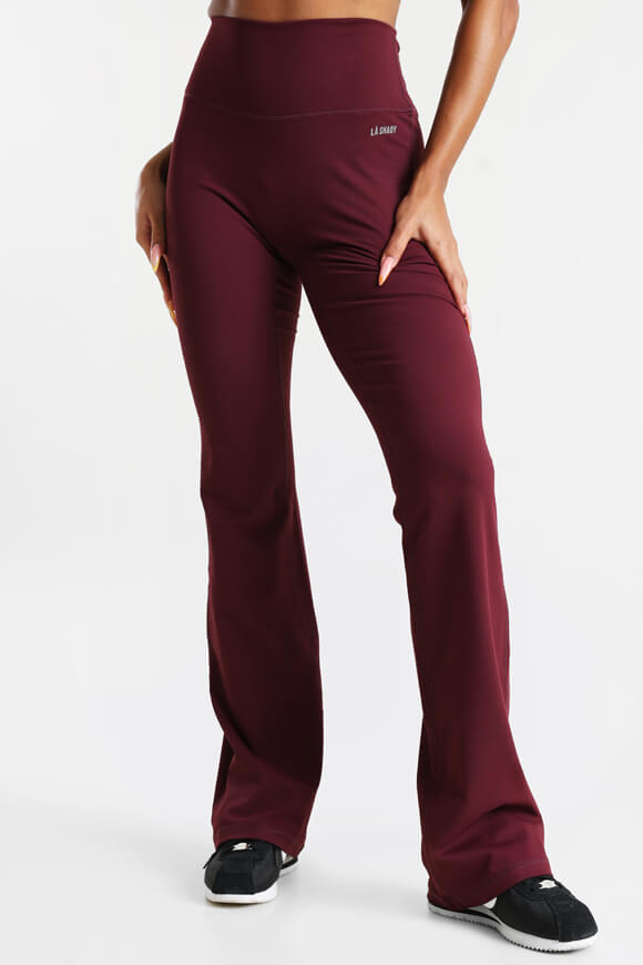 Bootcut leggings - Bordeaux