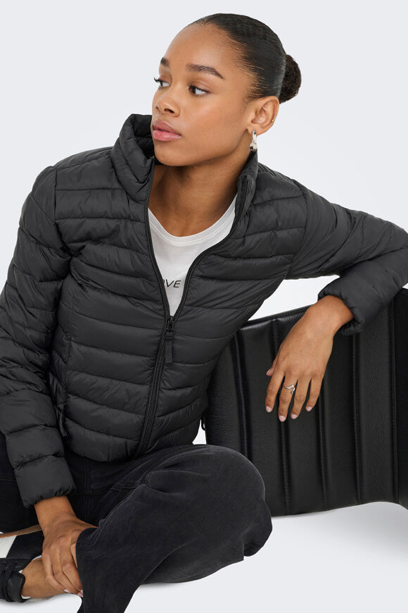 ONLTAHIA lightweight quilted jacket - Black