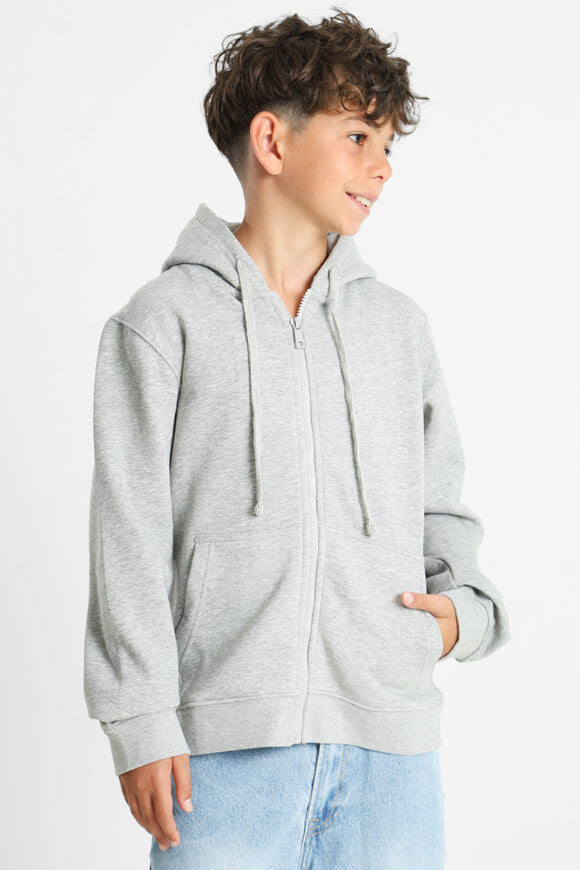 Sweat à capuche - Gris chiné