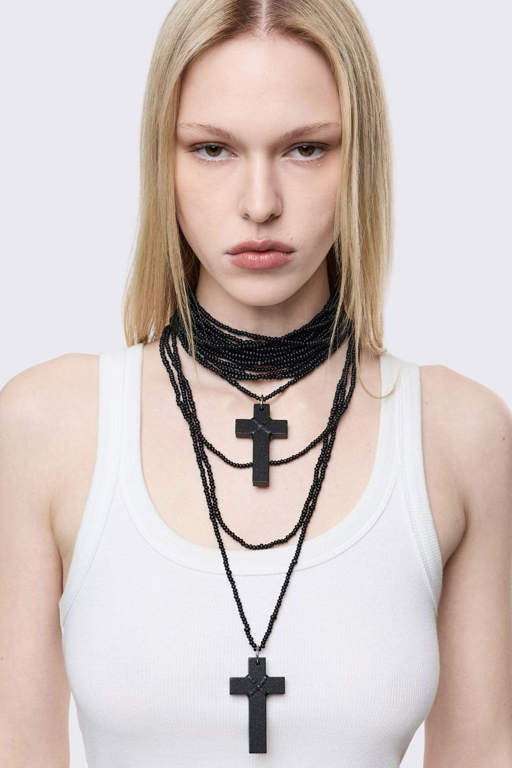 Penance Beaded Halskette - Black