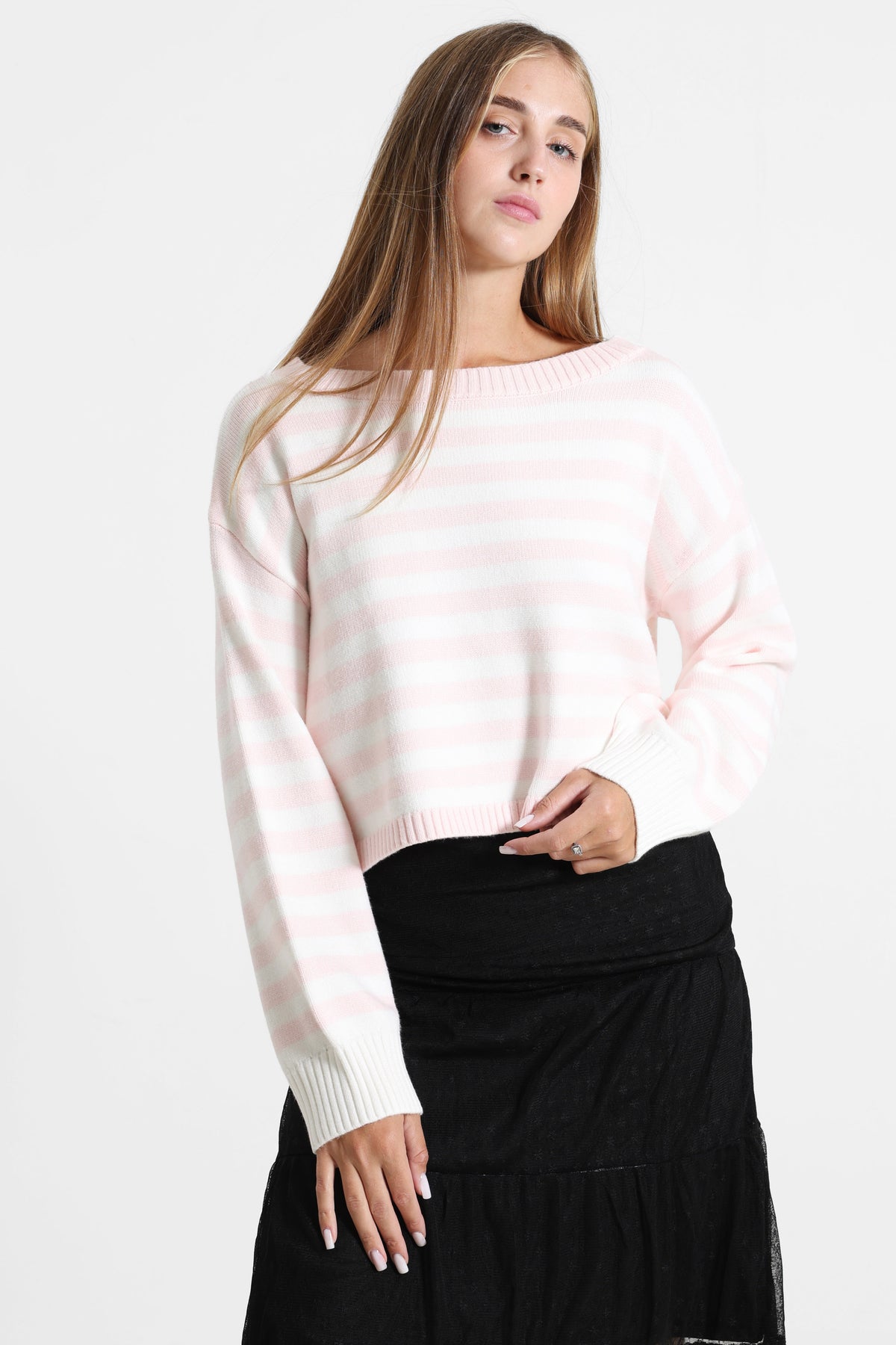 Pull ample en tricot