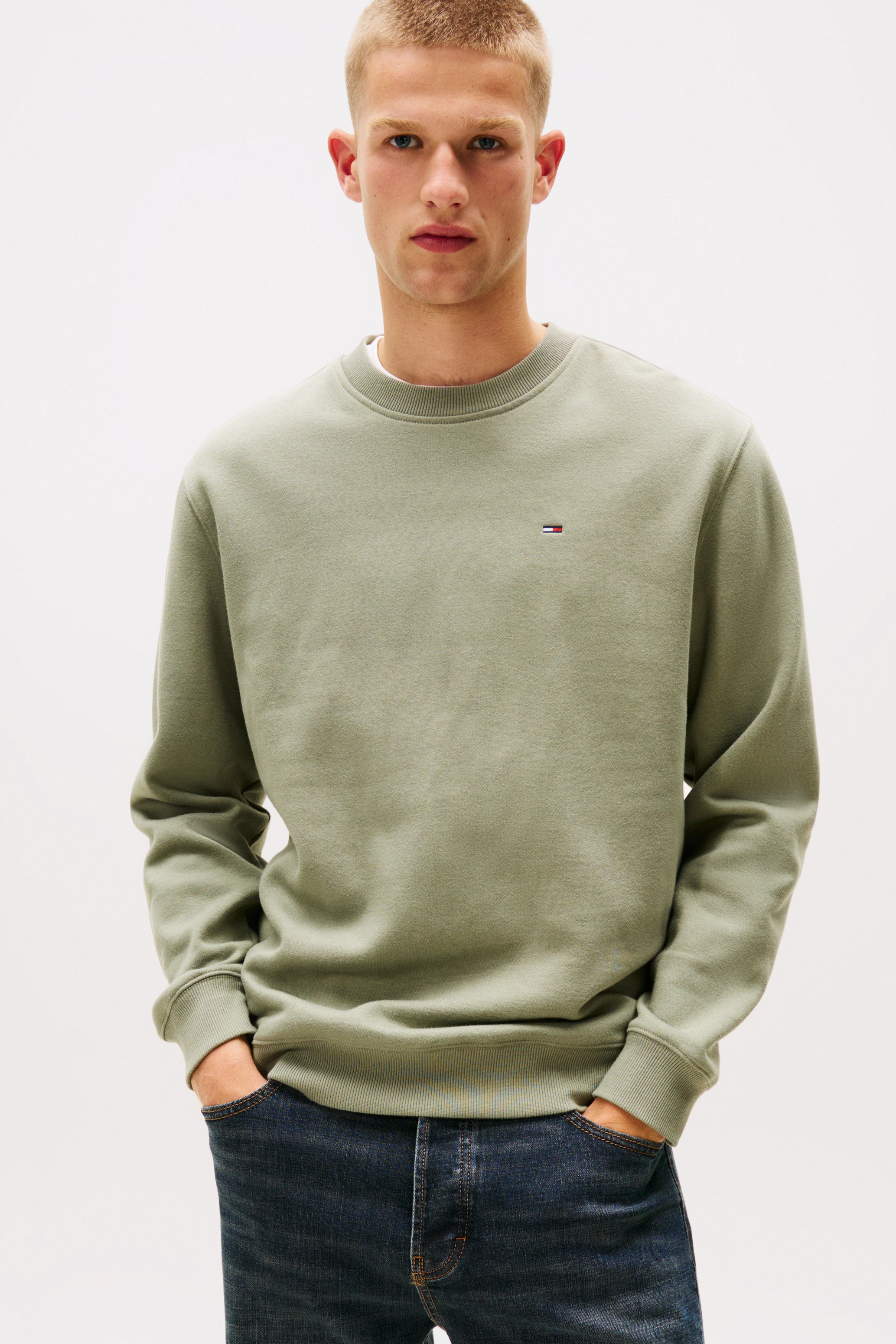 Sweat-shirt en laine polaire Flag - Utility Sage