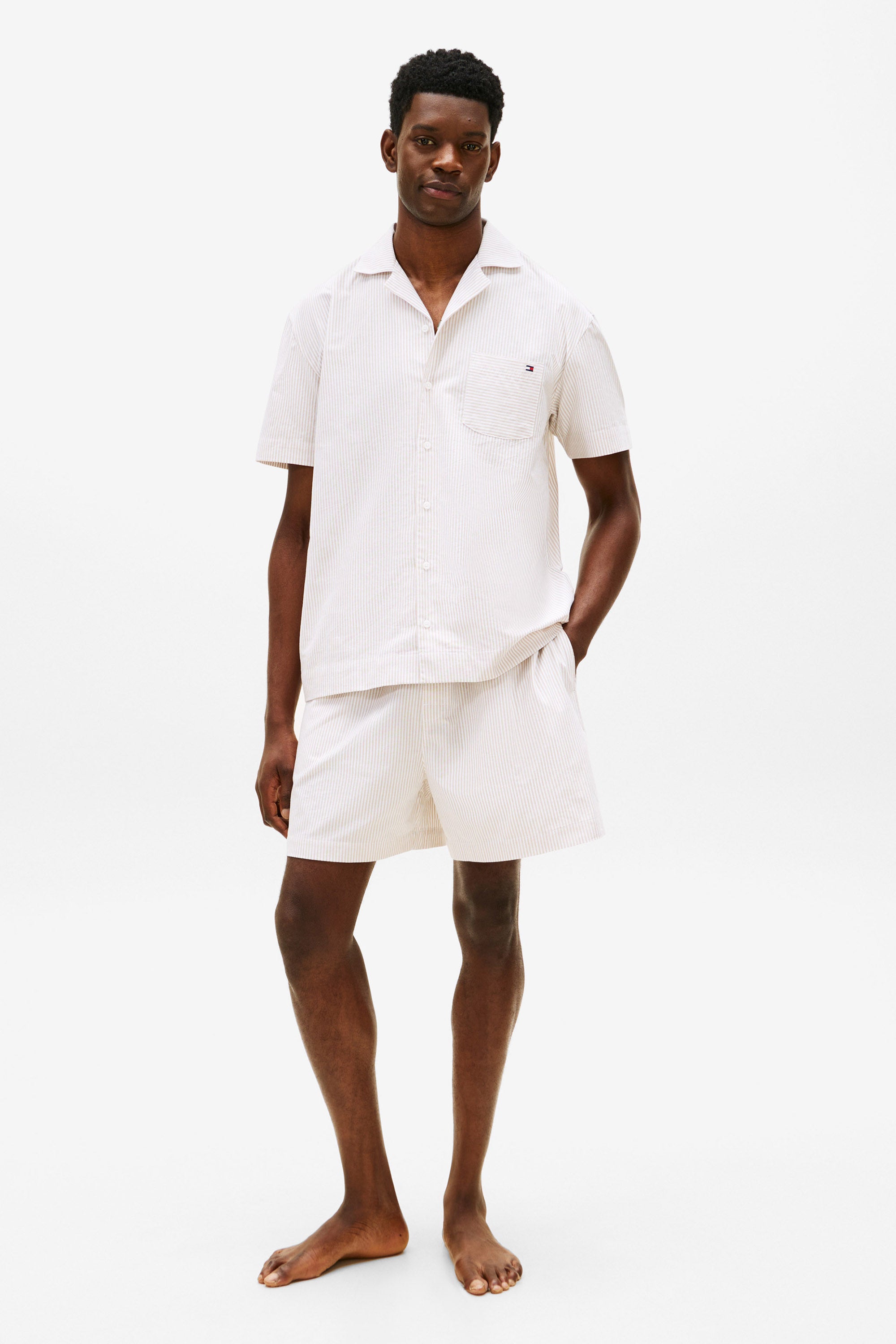 Woven Stoffshorts - Caramel Oxford