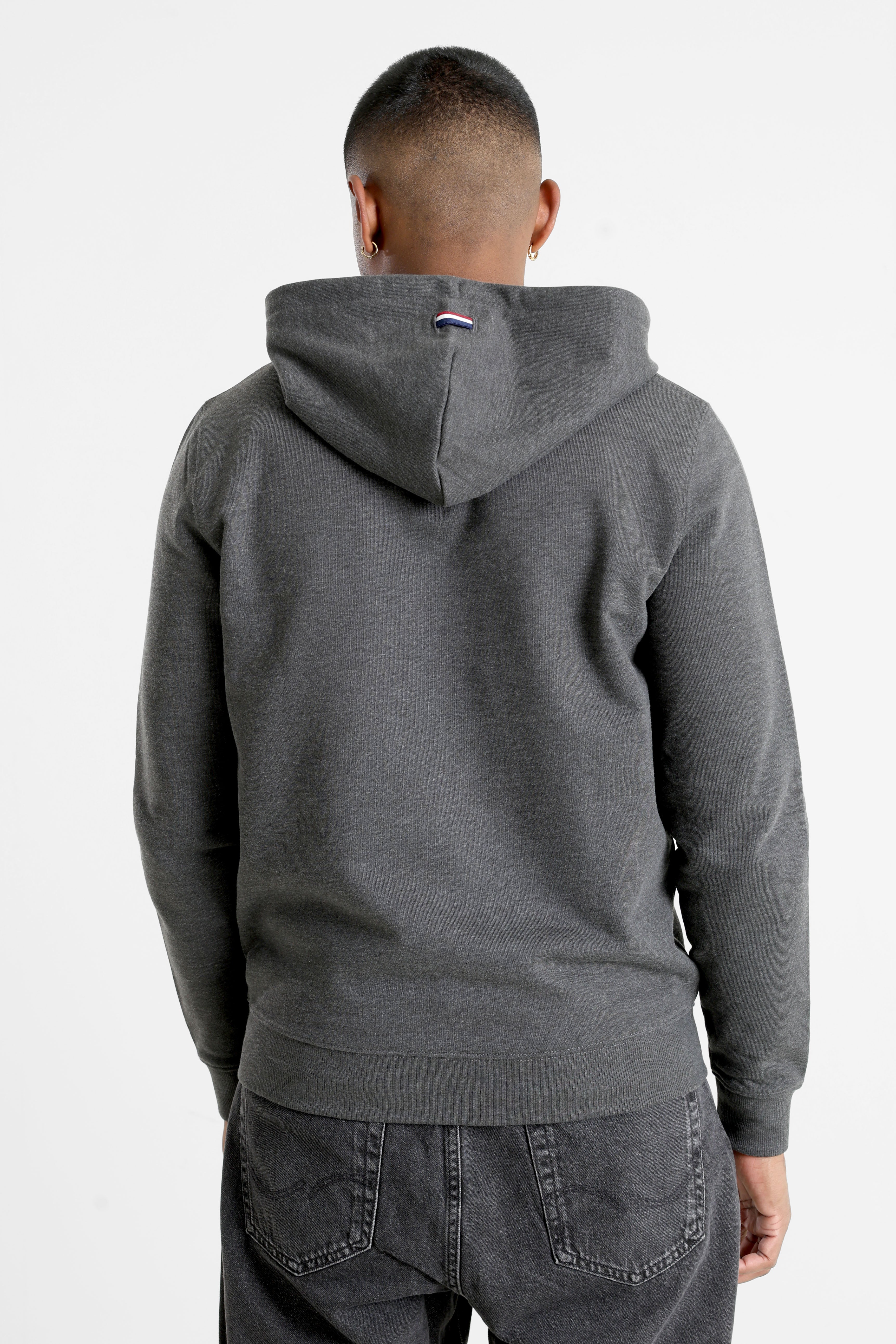 Luke Kapuzensweatjacke - Dark Grey Heather