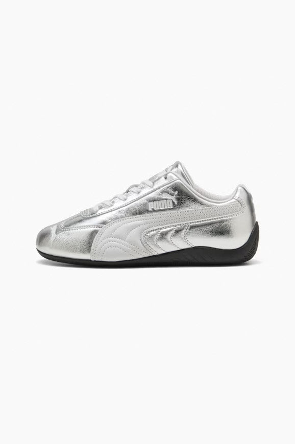 Speedcat Silver Sneaker - Feather Gray + Black